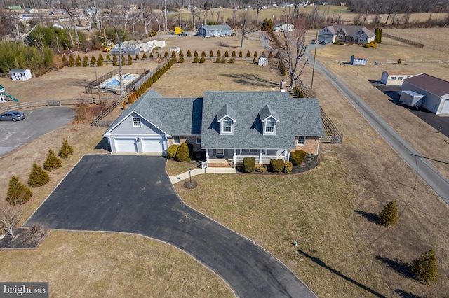 birds eye view of property