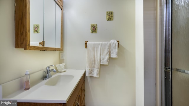 bathroom featuring vanity