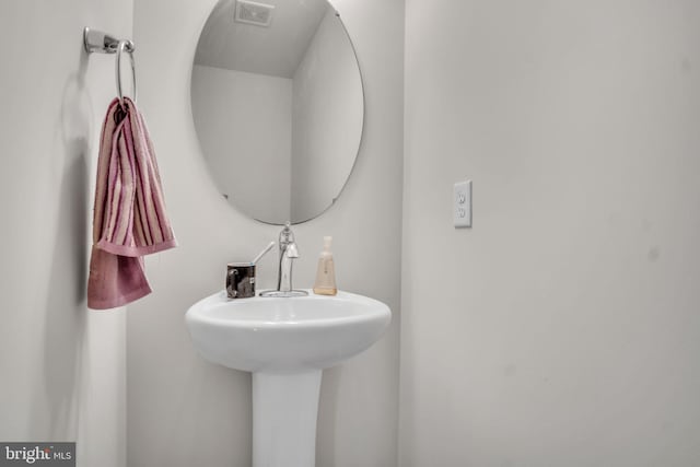 bathroom with visible vents