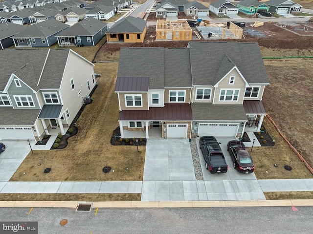 drone / aerial view with a residential view