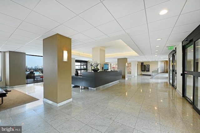 view of reception area