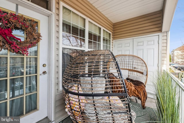 balcony with a porch