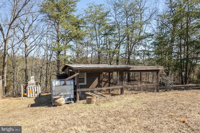 view of poultry coop