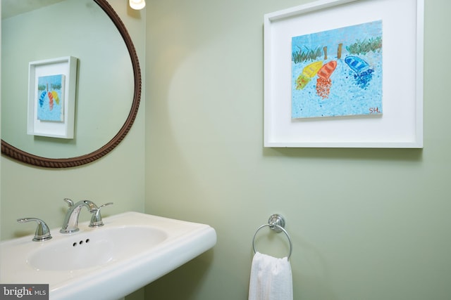 bathroom with a sink