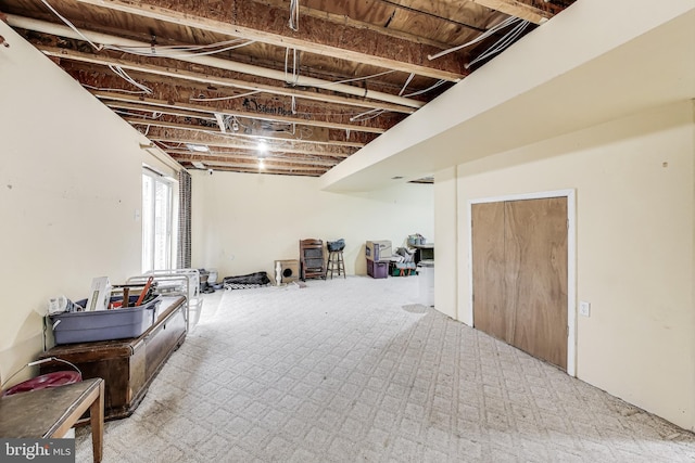 view of basement