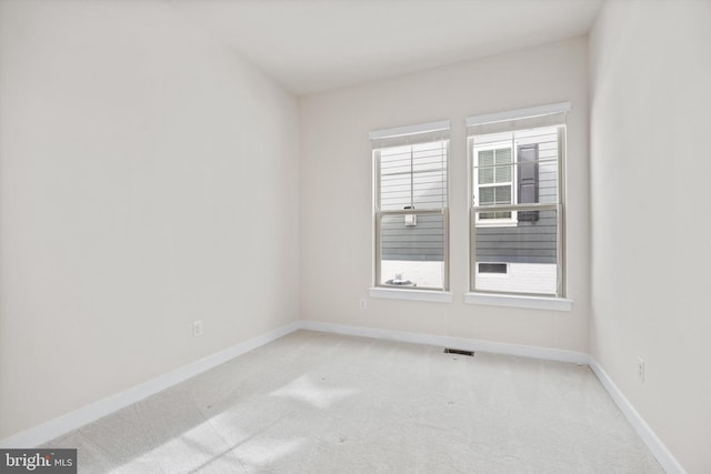 empty room with carpet, baseboards, and a wealth of natural light