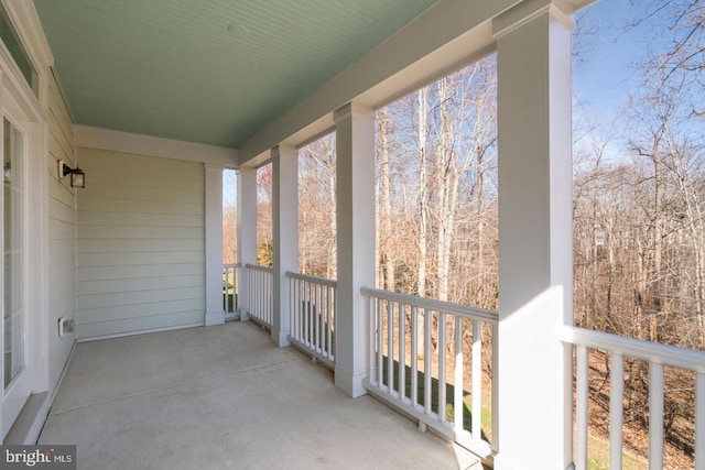 balcony with a porch