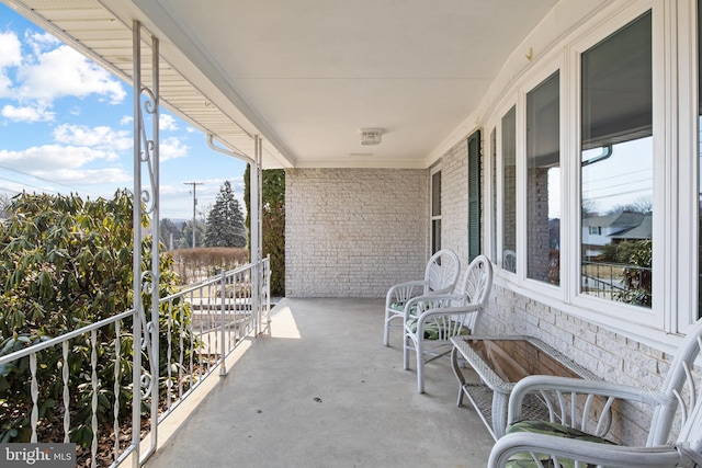 view of balcony