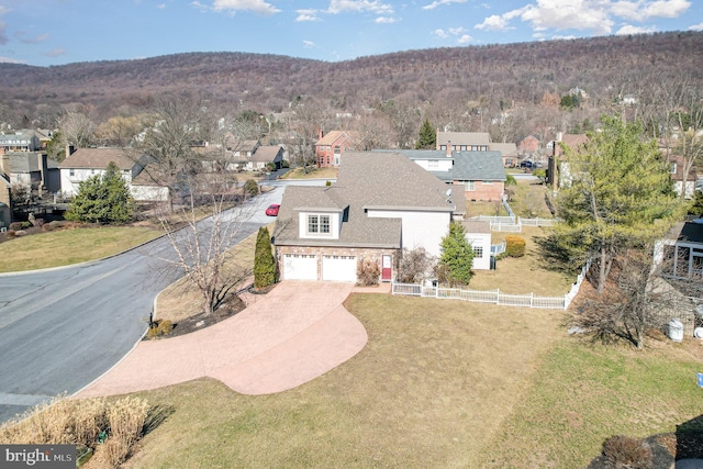 birds eye view of property featuring a residential view