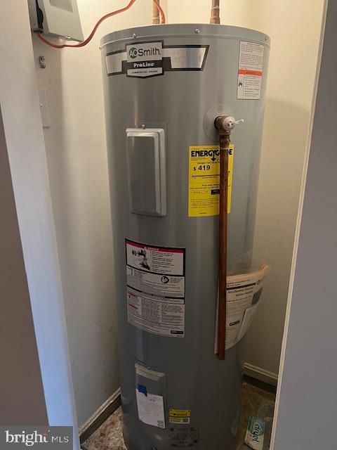 utilities featuring electric water heater