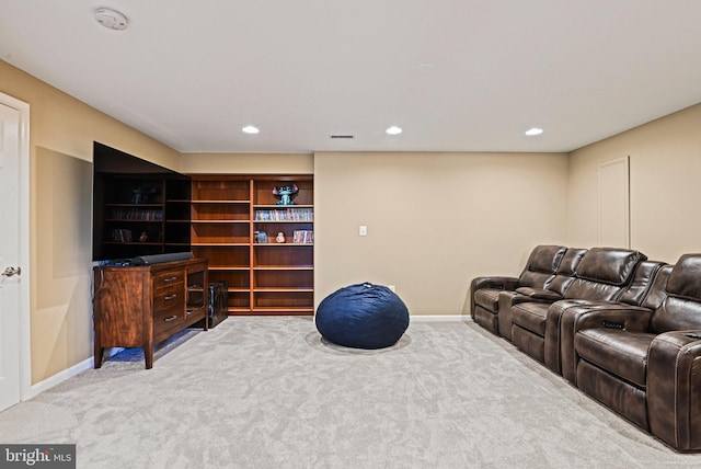 interior space featuring recessed lighting and baseboards