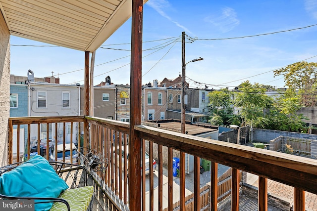 view of balcony