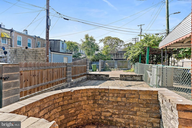 view of patio / terrace with a fenced backyard