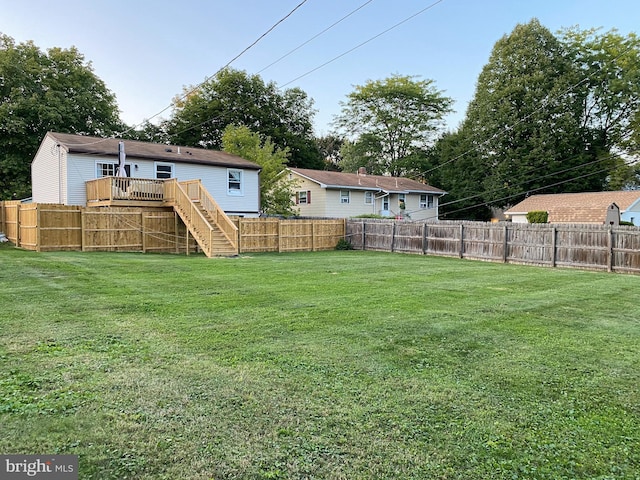 136 W Lytle Ave, State College, PA 16801 - view of yard featuring stairway and a deck