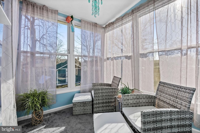 view of sunroom / solarium