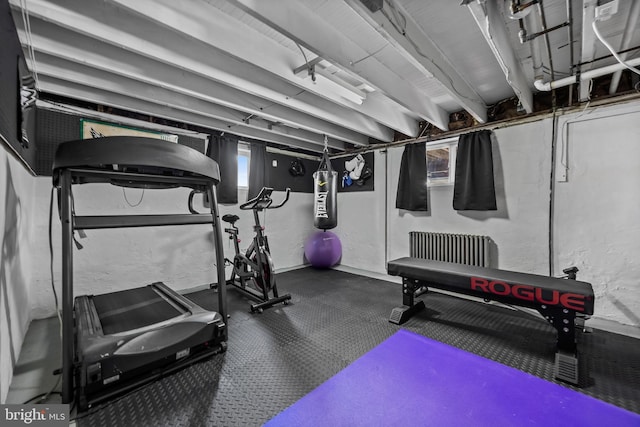 view of exercise room