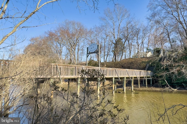 view of dock