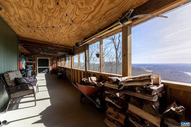 view of sunroom