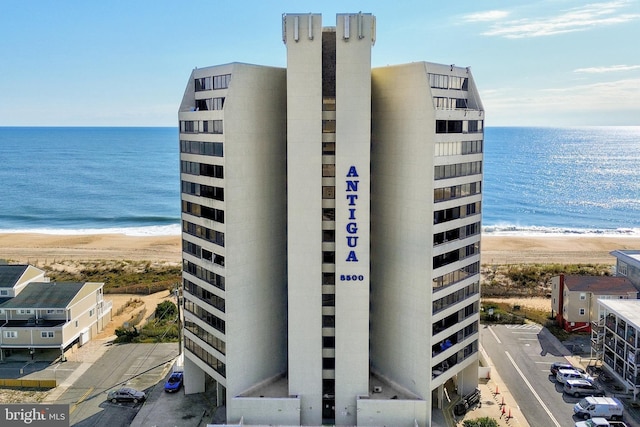 8500 Coastal Hwy Unit 107, Ocean City, MD 21842 - view of property featuring a water view and a view of the beach