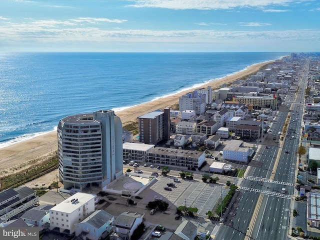 8500 Coastal Hwy Unit 107, Ocean City, MD 21842 - drone / aerial view with a water view and a beach view