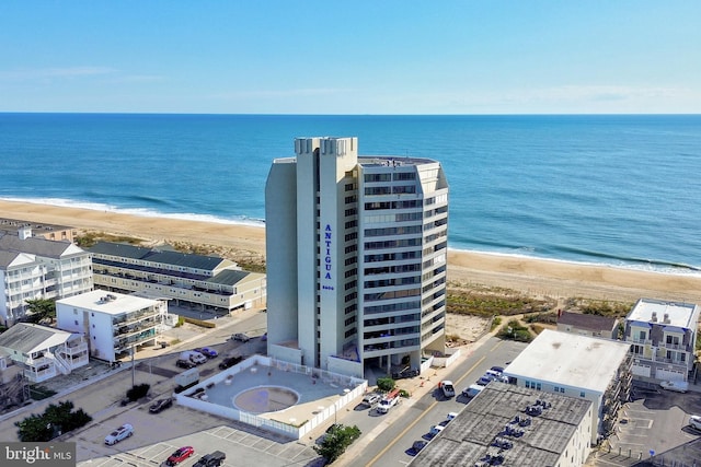 8500 Coastal Hwy Unit 107, Ocean City, MD 21842 - aerial view with a water view and a view of the beach