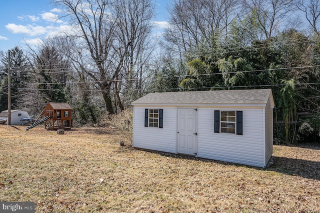 view of outbuilding with an outdoor structure