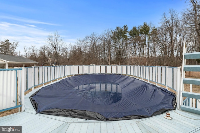 exterior space with a wooden deck