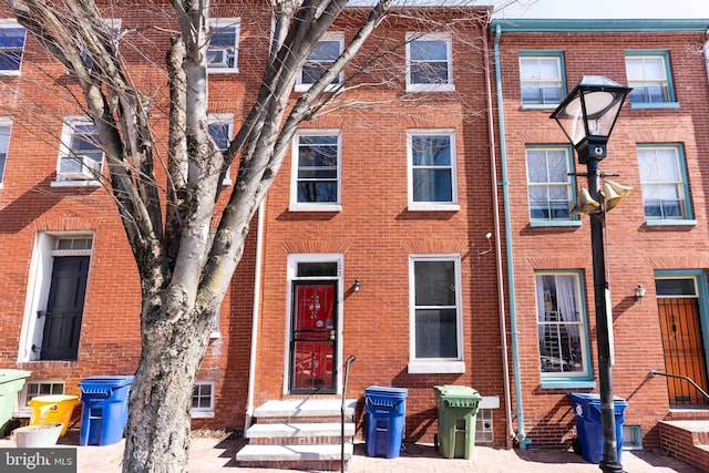 multi unit property with brick siding