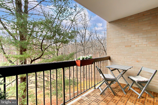 view of balcony