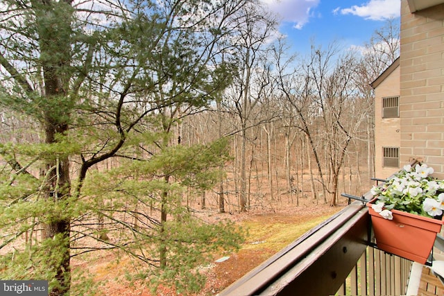 view of balcony