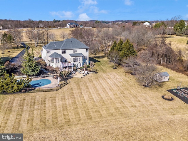 birds eye view of property