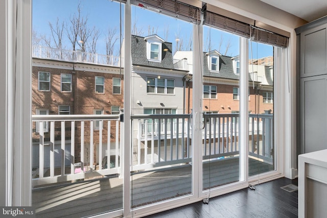 balcony featuring visible vents