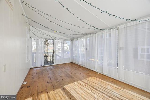 interior space with wood-type flooring