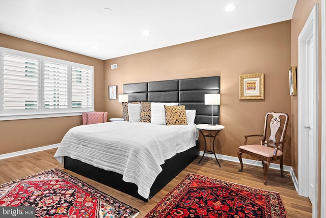 4451 River Ridge Court, Philadelphia, PA 19129 - bedroom with visible vents, recessed lighting, wood finished floors, and baseboards