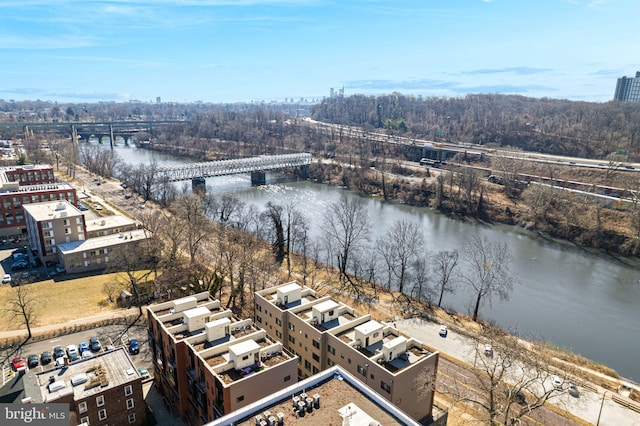 4451 River Ridge Court, Philadelphia, PA 19129 - bird's eye view with a water view