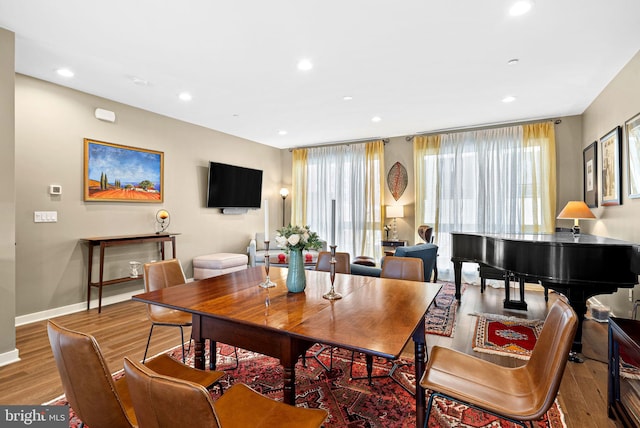4451 River Ridge Court, Philadelphia, PA 19129 - dining space featuring recessed lighting, wood finished floors, baseboards, and a wealth of natural light