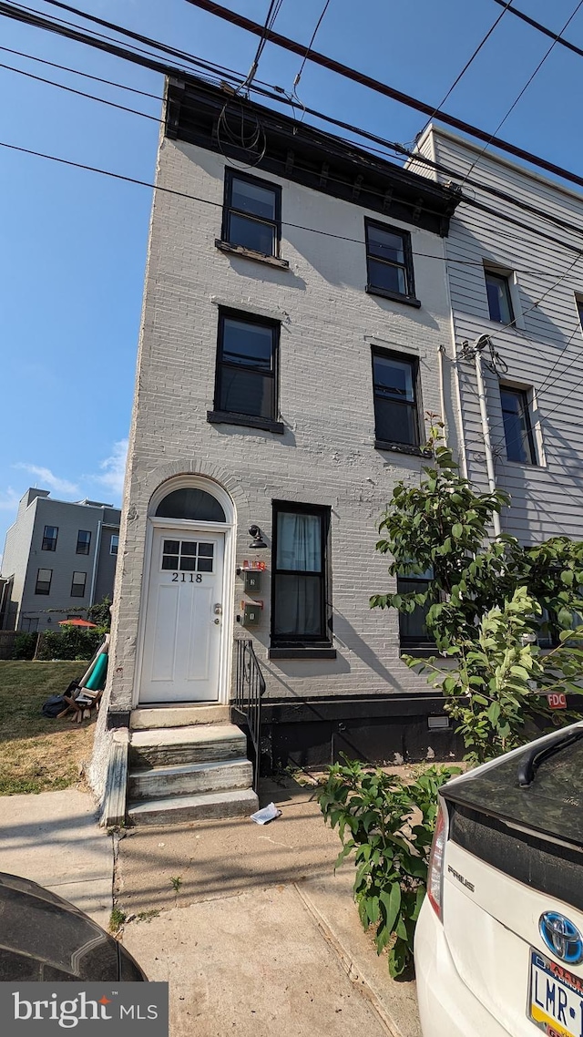 multi unit property with brick siding