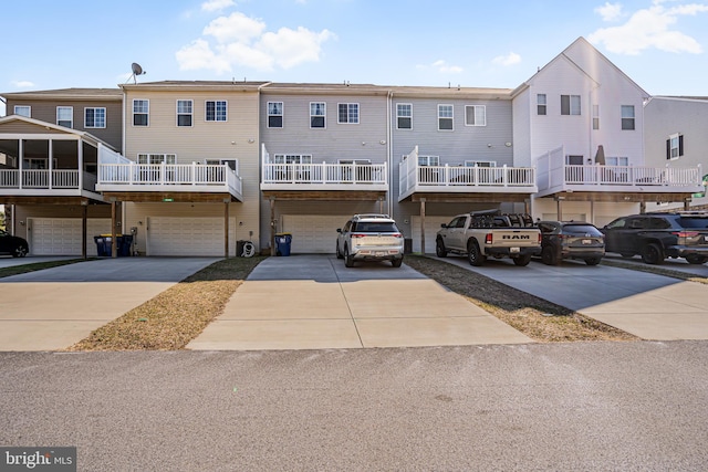 view of front of property with driveway and an attached garage