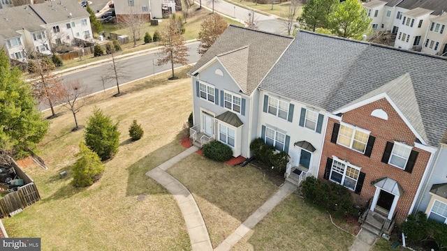 birds eye view of property featuring a residential view