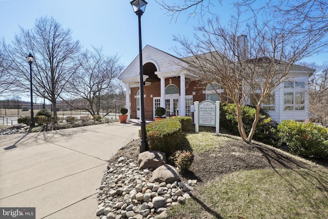 exterior space featuring driveway