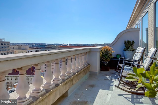 view of balcony