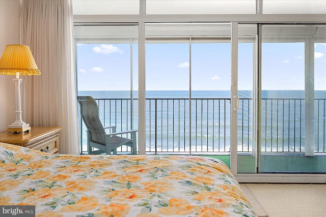 10000 Coastal Hwy Unit 1208, Ocean City, MD 21842 - bedroom featuring a water view