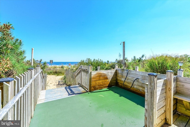 10000 Coastal Hwy Unit 1208, Ocean City, MD 21842 - view of patio with a water view