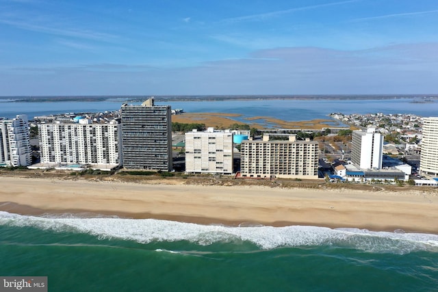 10000 Coastal Hwy Unit 1208, Ocean City, MD 21842 - aerial view featuring a city view, a beach view, and a water view