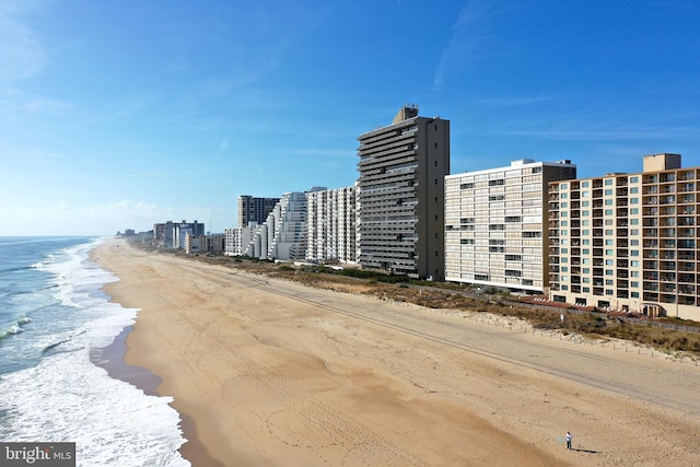 10000 Coastal Hwy Unit 1208, Ocean City, MD 21842 - view of property with a city view, a view of the beach, and a water view