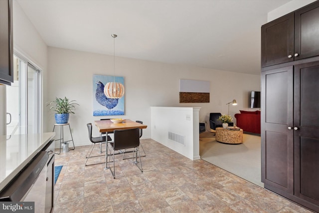 dining area with visible vents