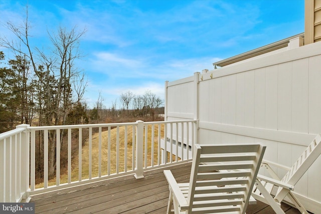 view of wooden terrace