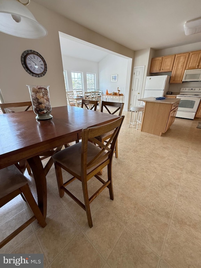 view of dining area