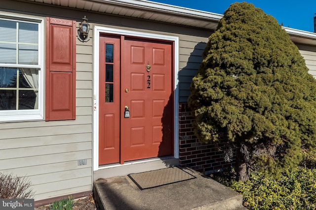 view of entrance to property