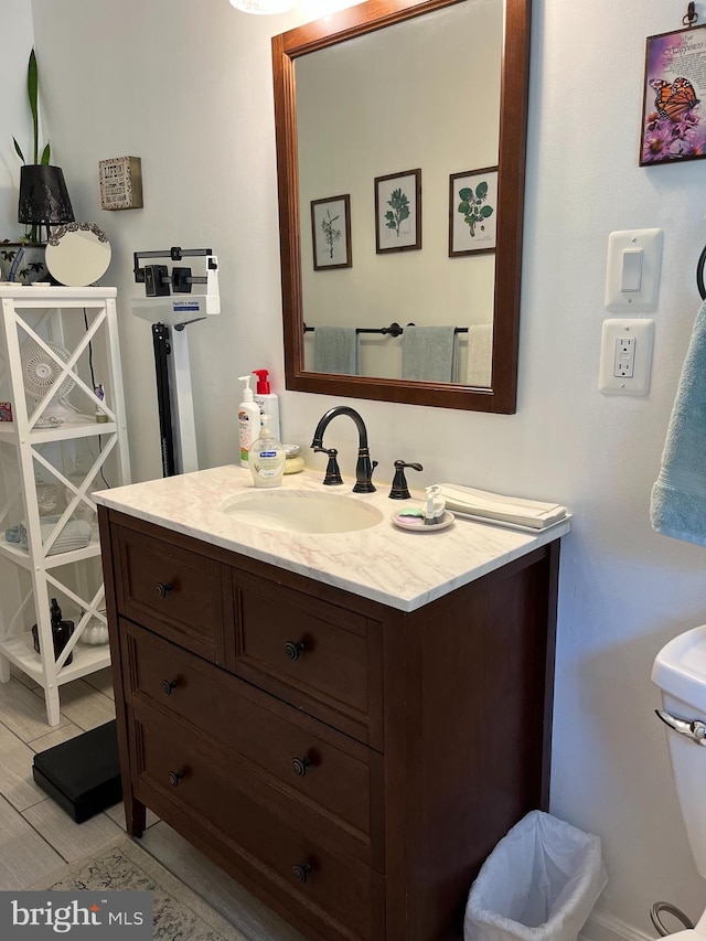 half bath with vanity